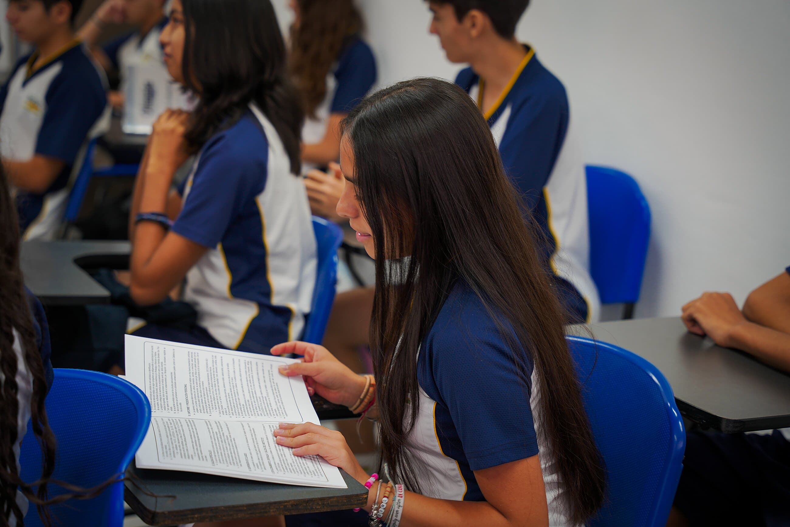 Alumnos de Secundaria del Instituto Olimpia