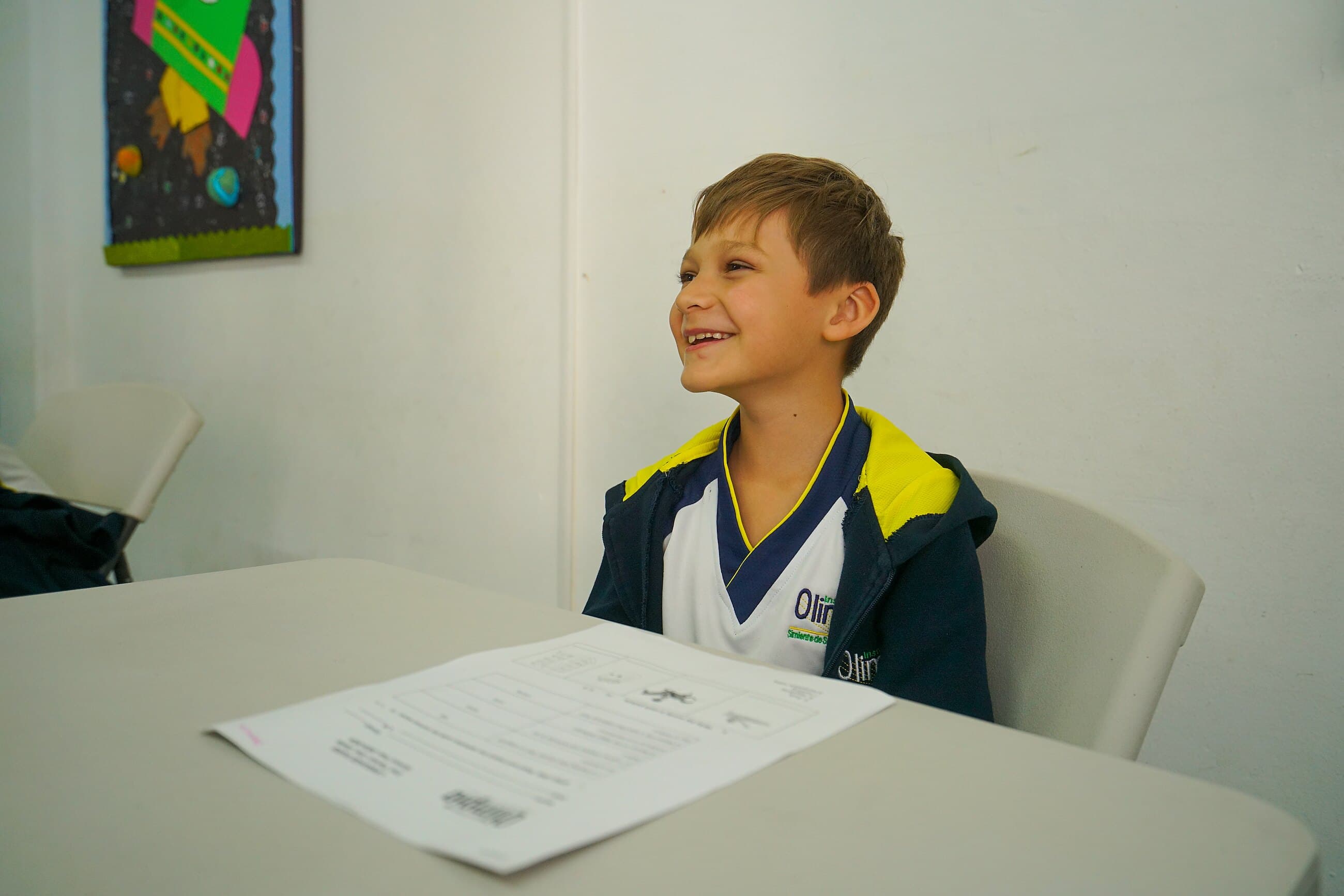 Alumno del Instituto Olimpia en horario extendido